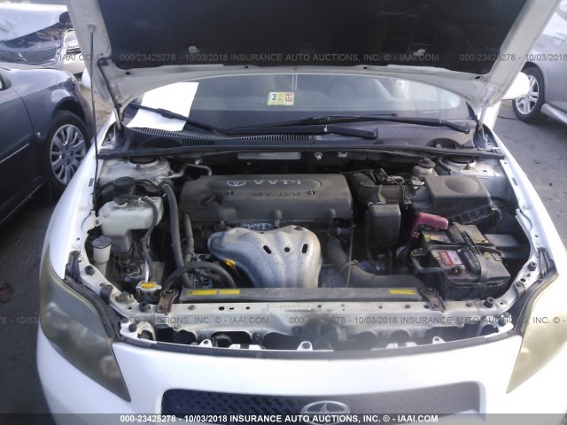 JTKDE167880242875 - 2008 TOYOTA SCION TC 白色 照片 10