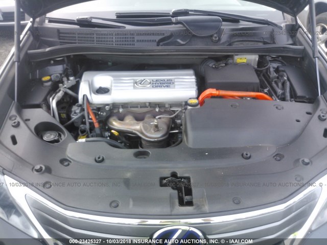 JTHBB1BA9A2034196 - 2010 LEXUS HS 250H GRAY photo 10