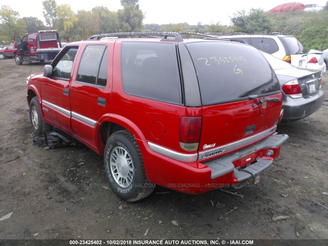 1GKDT13W7X2535960 - 1999 GMC JIMMY Kırmızı fotoğraf 3