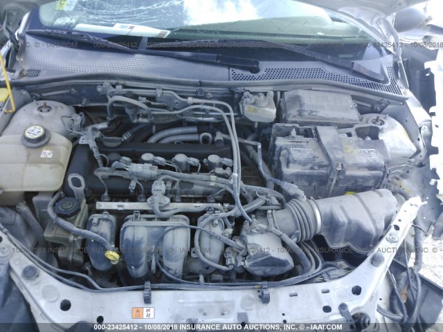 1FAFP34NX7W256589 - 2007 FORD FOCUS ZX4/S/SE/SES 银色 照片 10