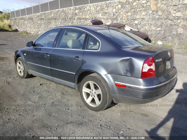 WVWRH63B24P009764 - 2004 VOLKSWAGEN PASSAT GLX GRAY photo 3