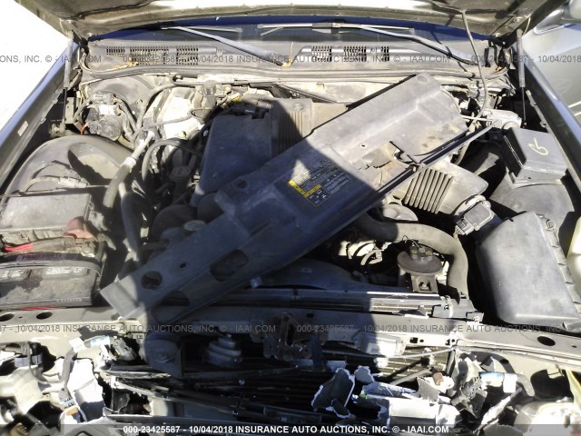 2FAHP74W63X109032 - 2003 FORD CROWN VICTORIA LX GRAY photo 10