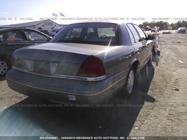 2FAHP74W63X109032 - 2003 FORD CROWN VICTORIA LX GRAY photo 4