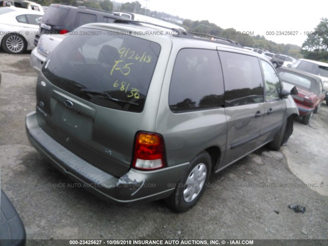 2FMZA51412BA86094 - 2002 FORD WINDSTAR LX GREEN photo 4