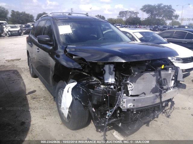 5N1DR2MN9JC660249 - 2018 NISSAN PATHFINDER S/SV/SL/PLATINUM BLACK photo 1