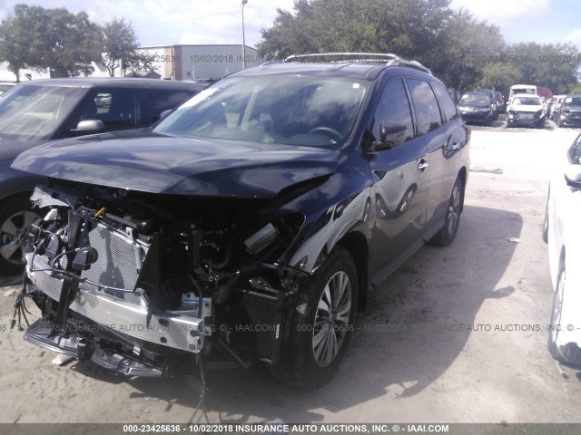 5N1DR2MN9JC660249 - 2018 NISSAN PATHFINDER S/SV/SL/PLATINUM BLACK photo 2