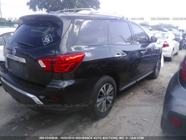 5N1DR2MN9JC660249 - 2018 NISSAN PATHFINDER S/SV/SL/PLATINUM BLACK photo 4