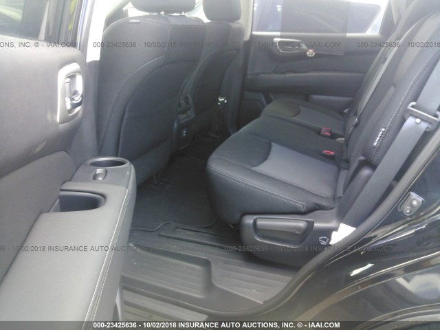 5N1DR2MN9JC660249 - 2018 NISSAN PATHFINDER S/SV/SL/PLATINUM BLACK photo 8