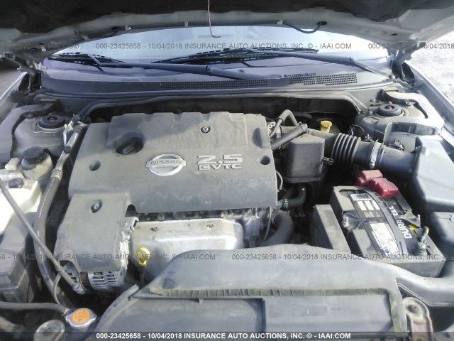 1N4AL11D26C110144 - 2006 NISSAN ALTIMA S/SL SILVER photo 10