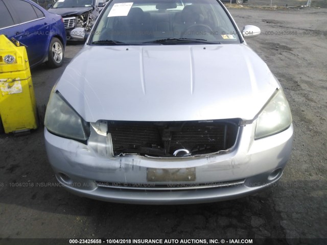 1N4AL11D26C110144 - 2006 NISSAN ALTIMA S/SL SILVER photo 6