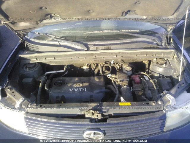 JTLKT324754006450 - 2005 TOYOTA SCION XB Azul oscuro foto 10