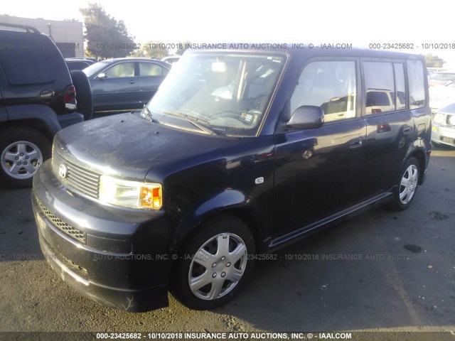JTLKT324754006450 - 2005 TOYOTA SCION XB Azul oscuro foto 2