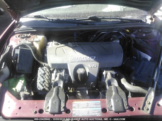 2G2WP522851330230 - 2005 PONTIAC GRAND PRIX Կարմիր լուսանկար 10