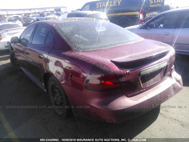 2G2WP522851330230 - 2005 PONTIAC GRAND PRIX Կարմիր լուսանկար 3