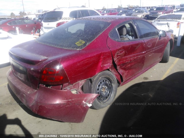 2G2WP522851330230 - 2005 PONTIAC GRAND PRIX Կարմիր լուսանկար 4
