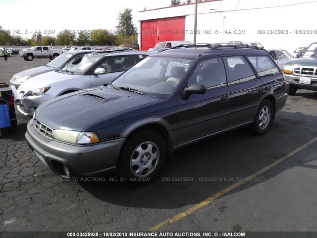 4S3BG6857W7640939 - 1998 SUBARU LEGACY 30TH ANN OUTBACK/LTD/SPT Dark Blue photo 2