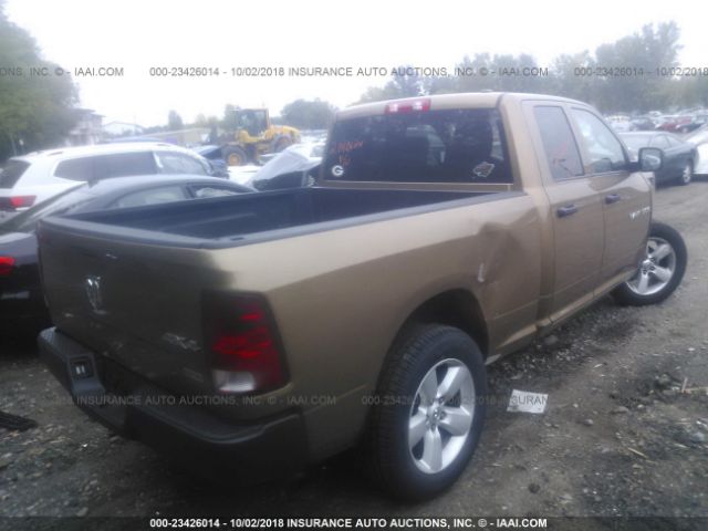 1C6RD7FP1CS290466 - 2012 DODGE RAM 1500 ST BROWN photo 4