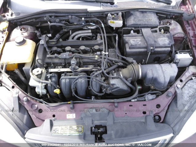 1FAHP34N27W353990 - 2007 FORD FOCUS ZX4/S/SE/SES Марун фото 10