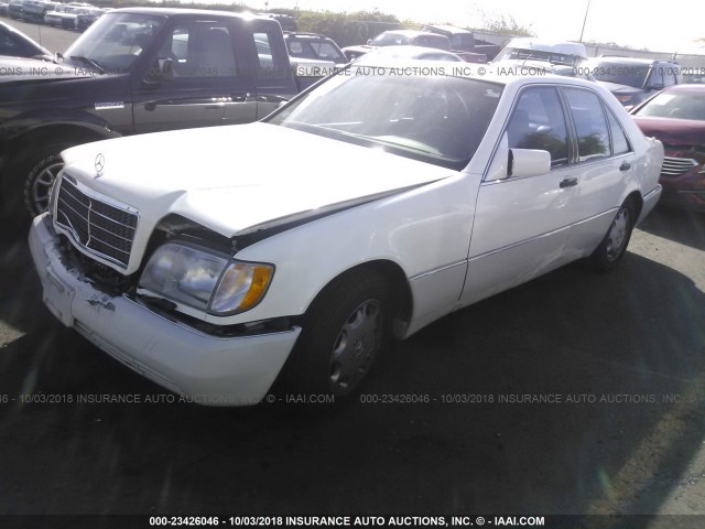 WDBGB34E3RA145006 - 1994 MERCEDES-BENZ S 350D WHITE photo 2