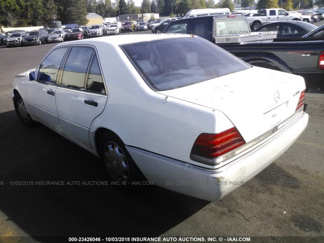 WDBGB34E3RA145006 - 1994 MERCEDES-BENZ S 350D WHITE photo 3