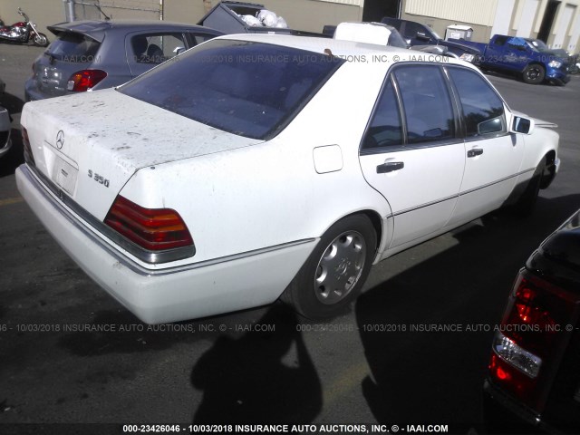 WDBGB34E3RA145006 - 1994 MERCEDES-BENZ S 350D WHITE photo 4