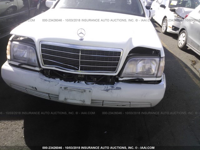 WDBGB34E3RA145006 - 1994 MERCEDES-BENZ S 350D WHITE photo 6