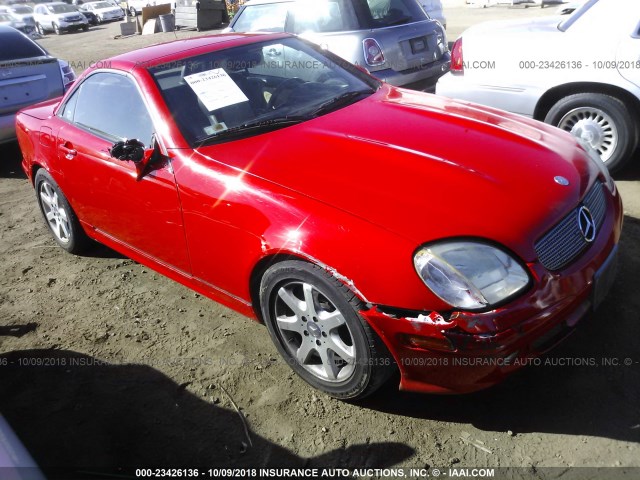 WDBKK49F91F226701 - 2001 MERCEDES-BENZ SLK 230 KOMPRESSOR RED photo 1