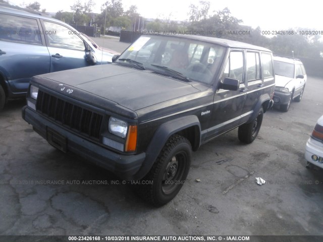 1J4FT28P0SL559199 - 1995 JEEP CHEROKEE SE BLACK photo 2