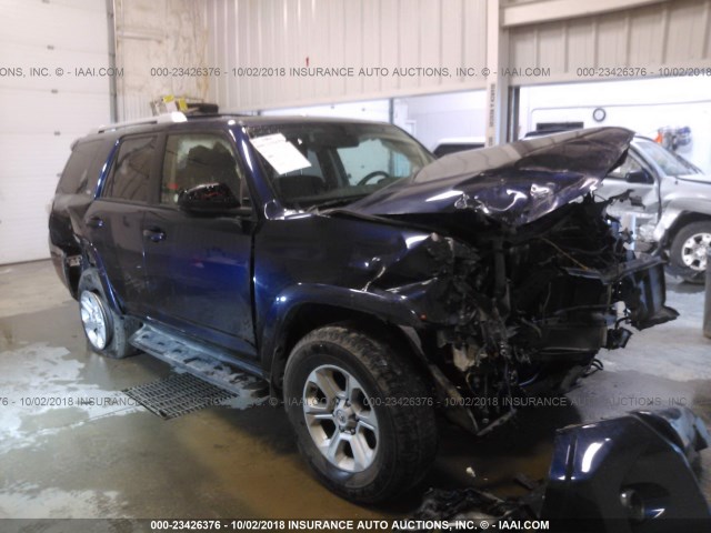 JTEBU5JR0G5335727 - 2016 TOYOTA 4RUNNER SR5 PREM/LTDL/TRAIL/TRD BLUE photo 1