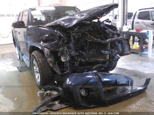 JTEBU5JR0G5335727 - 2016 TOYOTA 4RUNNER SR5 PREM/LTDL/TRAIL/TRD BLUE photo 6