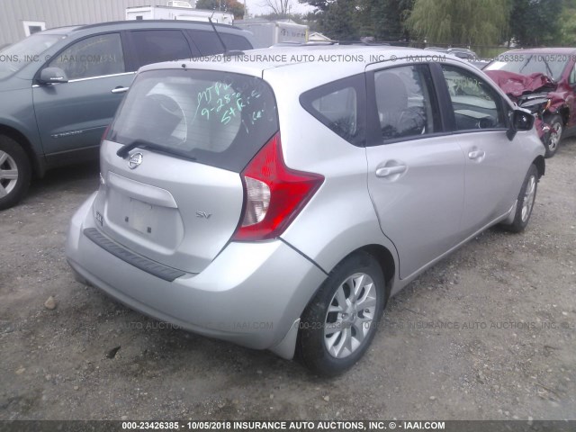 3N1CE2CP5GL407699 - 2016 NISSAN VERSA NOTE S/S PLUS/SV/SL/SR GRAY photo 4