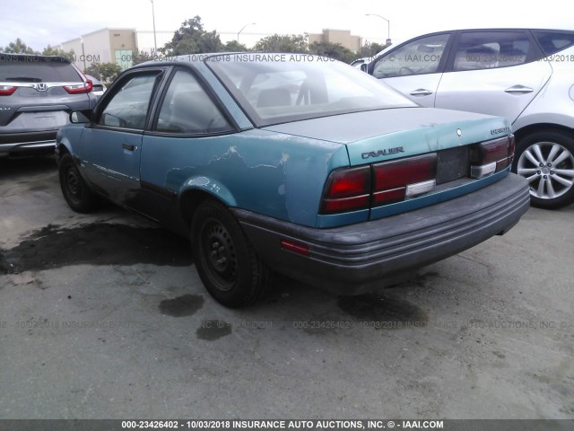 1G1JC1445R7187022 - 1994 CHEVROLET CAVALIER VL/RS TEAL photo 3