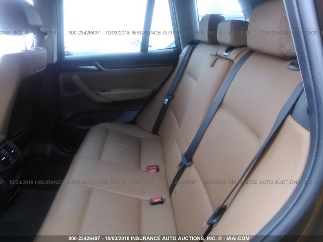 5UXWZ7C59H0V86160 - 2017 BMW X3 SDRIVE28I BROWN photo 8
