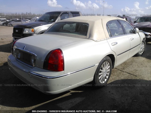 1LNHM81W74Y675114 - 2004 LINCOLN TOWN CAR EXECUTIVE/SIGNATURE კრემისფერი ფოტო 4