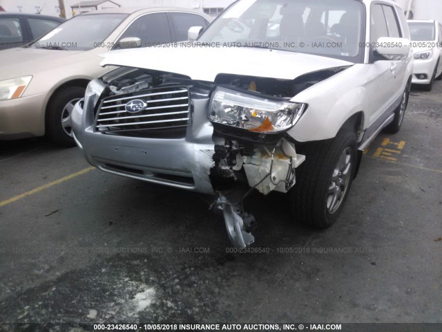 JF1SG67647H712398 - 2007 SUBARU FORESTER 2.5X LL BEAN WHITE photo 6