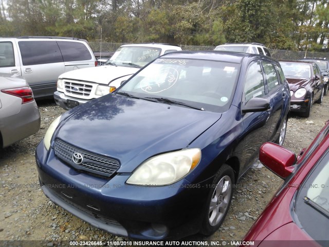 2T1KR32E97C680313 - 2007 TOYOTA COROLLA MATRIX XR BLUE photo 2