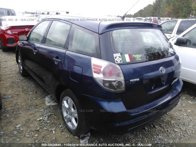 2T1KR32E97C680313 - 2007 TOYOTA COROLLA MATRIX XR BLUE photo 3