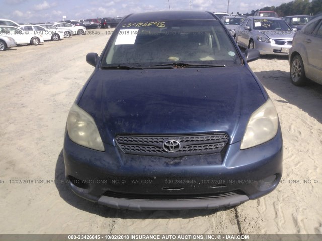 2T1KR32E97C680313 - 2007 TOYOTA COROLLA MATRIX XR BLUE photo 6