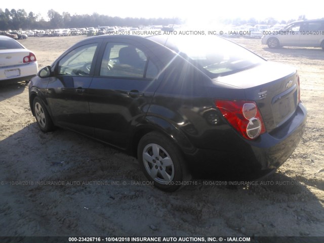 1G1JA5SG8F4214124 - 2015 CHEVROLET SONIC LS 黑色 照片 3