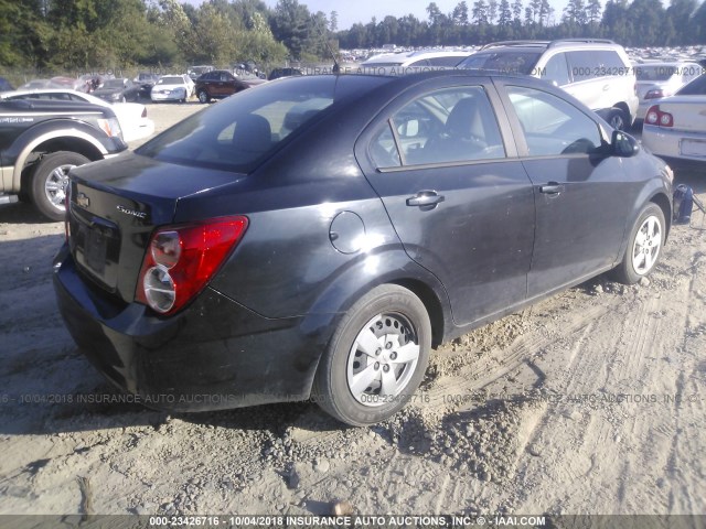 1G1JA5SG8F4214124 - 2015 CHEVROLET SONIC LS 黑色 照片 4