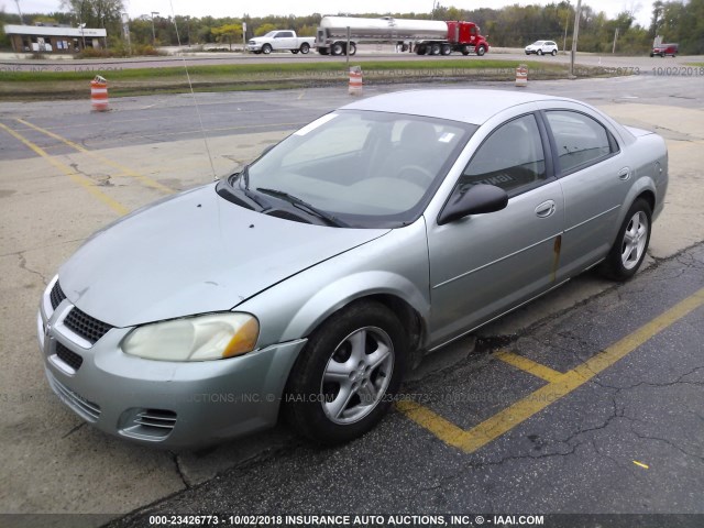 1B3EL46X05N677327 - 2005 DODGE STRATUS SXT GREEN photo 2