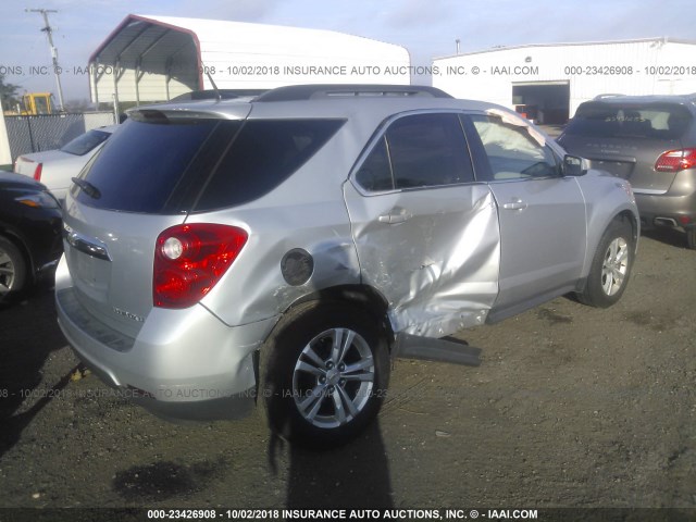 2GNALPEC3B1239693 - 2011 CHEVROLET EQUINOX LT SILVER photo 4