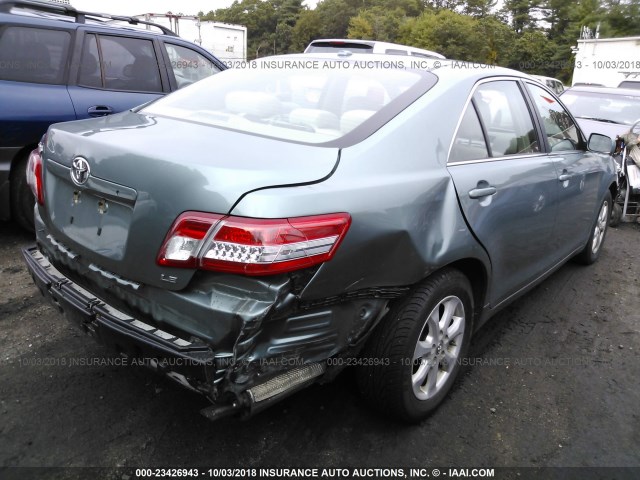 4T1BF3EK1BU669601 - 2011 TOYOTA CAMRY SE/LE/XLE GREEN photo 4