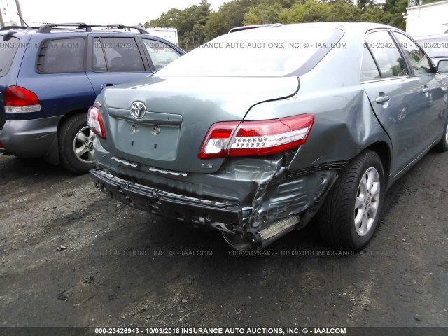 4T1BF3EK1BU669601 - 2011 TOYOTA CAMRY SE/LE/XLE მწვანე ფოტო 6
