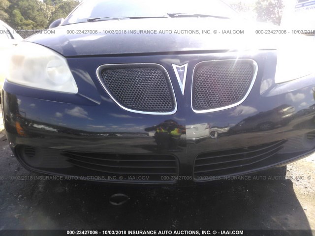 1G2ZF58B274150904 - 2007 PONTIAC G6 VALUE LEADER/BASE BLACK photo 6