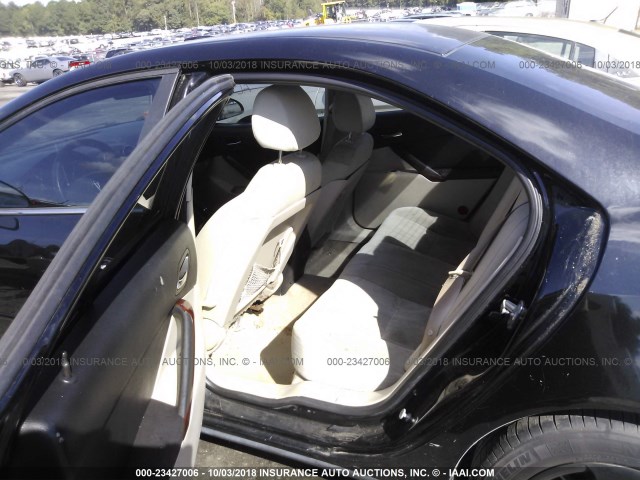 1G2ZF58B274150904 - 2007 PONTIAC G6 VALUE LEADER/BASE BLACK photo 8