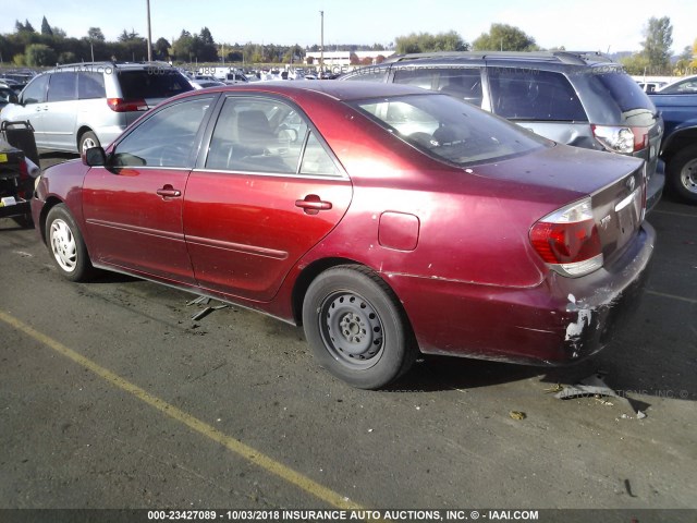 4T1BE32K35U409194 - 2005 TOYOTA CAMRY LE/XLE/SE Қызыл фото 3