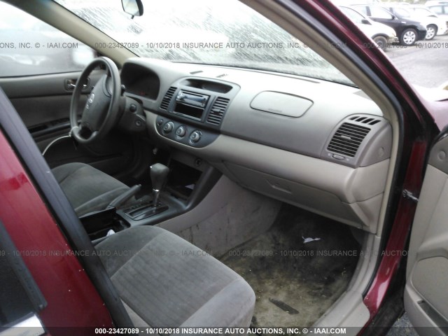 4T1BE32K35U409194 - 2005 TOYOTA CAMRY LE/XLE/SE Қызыл фото 5