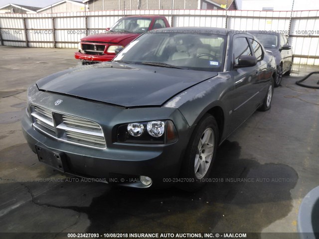 2B3KA43G06H213803 - 2006 DODGE CHARGER SE/SXT BLUE photo 2