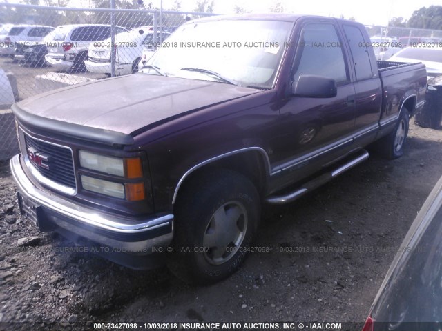 2GTEK19M4W1561729 - 1998 GMC SIERRA K1500 RED photo 2